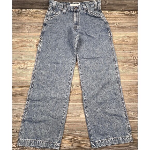 Levis Carpenter Work Jeans Mens 36/32 FITS 34/32 Blue Denim Loose Fit Y2K - Picture 1 of 14